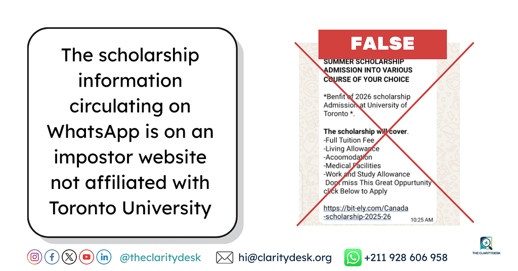 FACT-CHECK: Canada is not offering this summer scholarship for 2026