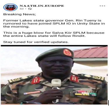 A screenshot showing the claim accompanied by General Rin’s image