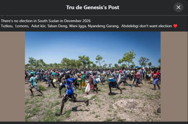 A screen grab of the post as published on Facebook in July 2026